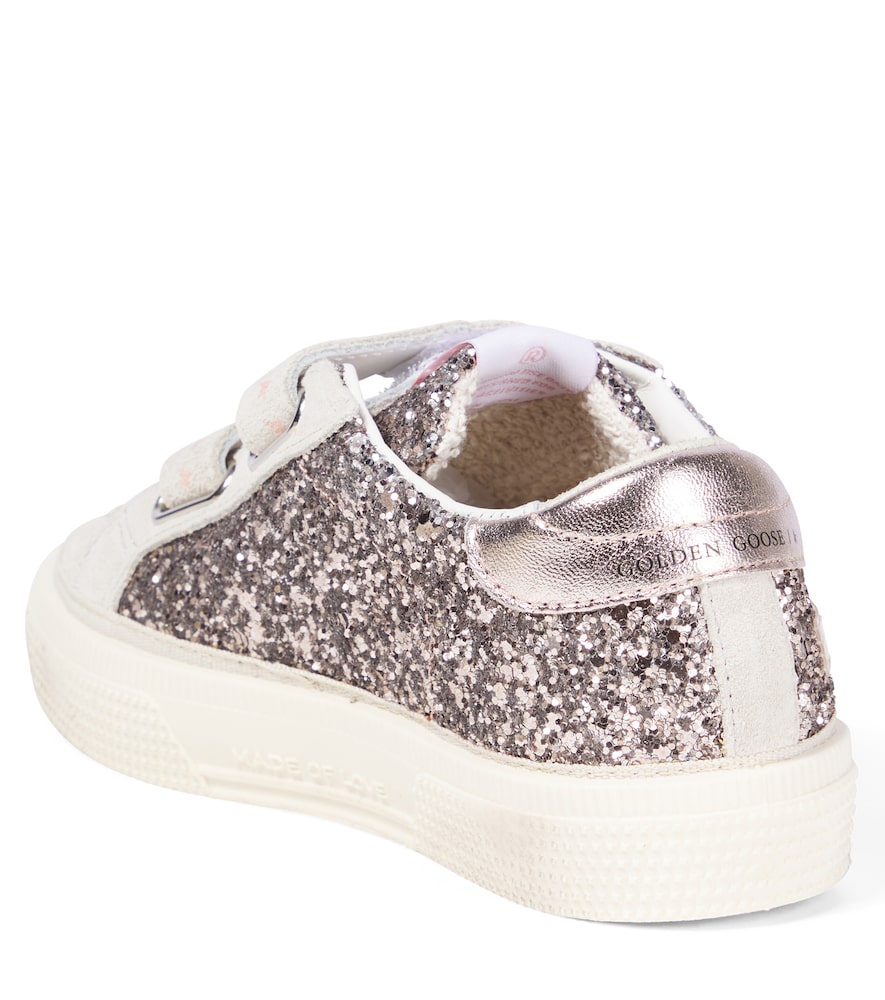 May School glitter and suede sneakers