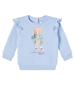 Baby Polo Bear cotton-blend fleece sweatshirt