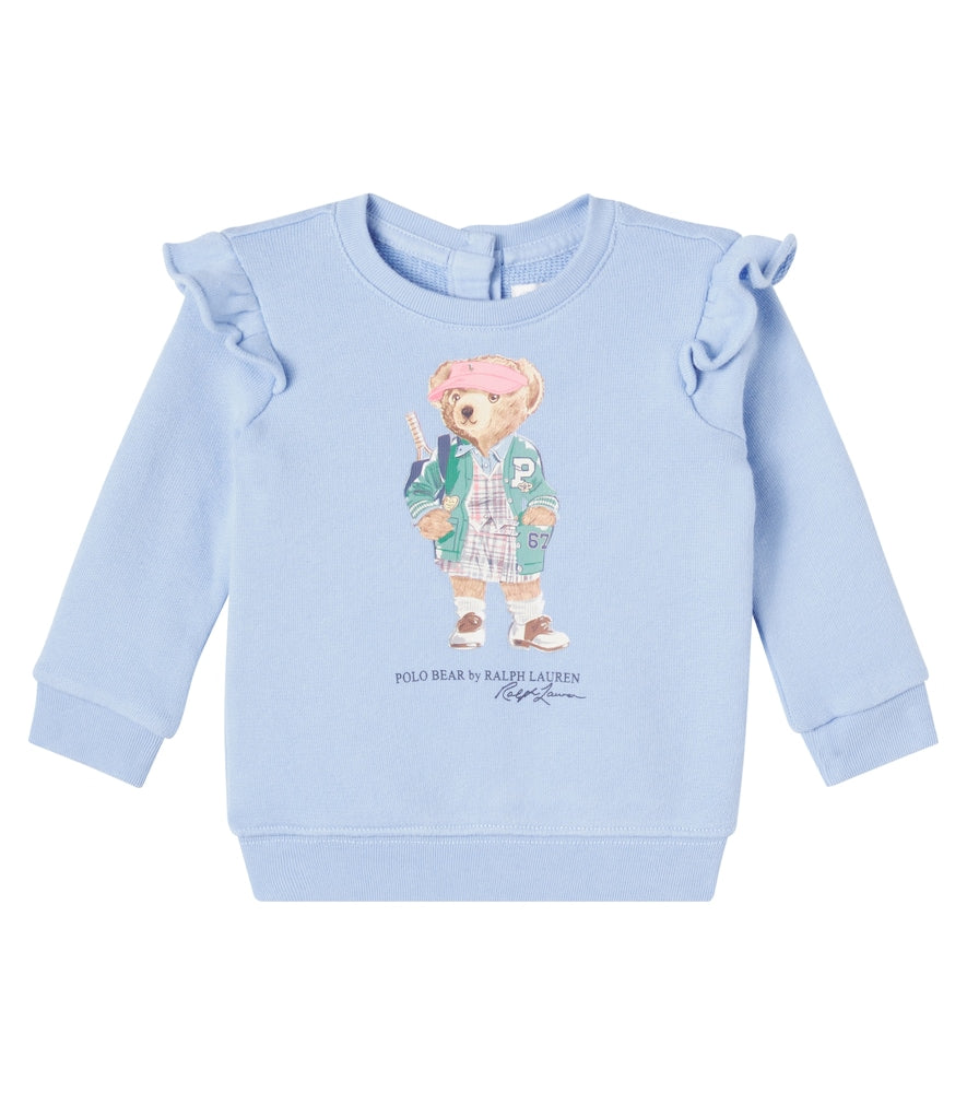 Baby Polo Bear cotton-blend fleece sweatshirt