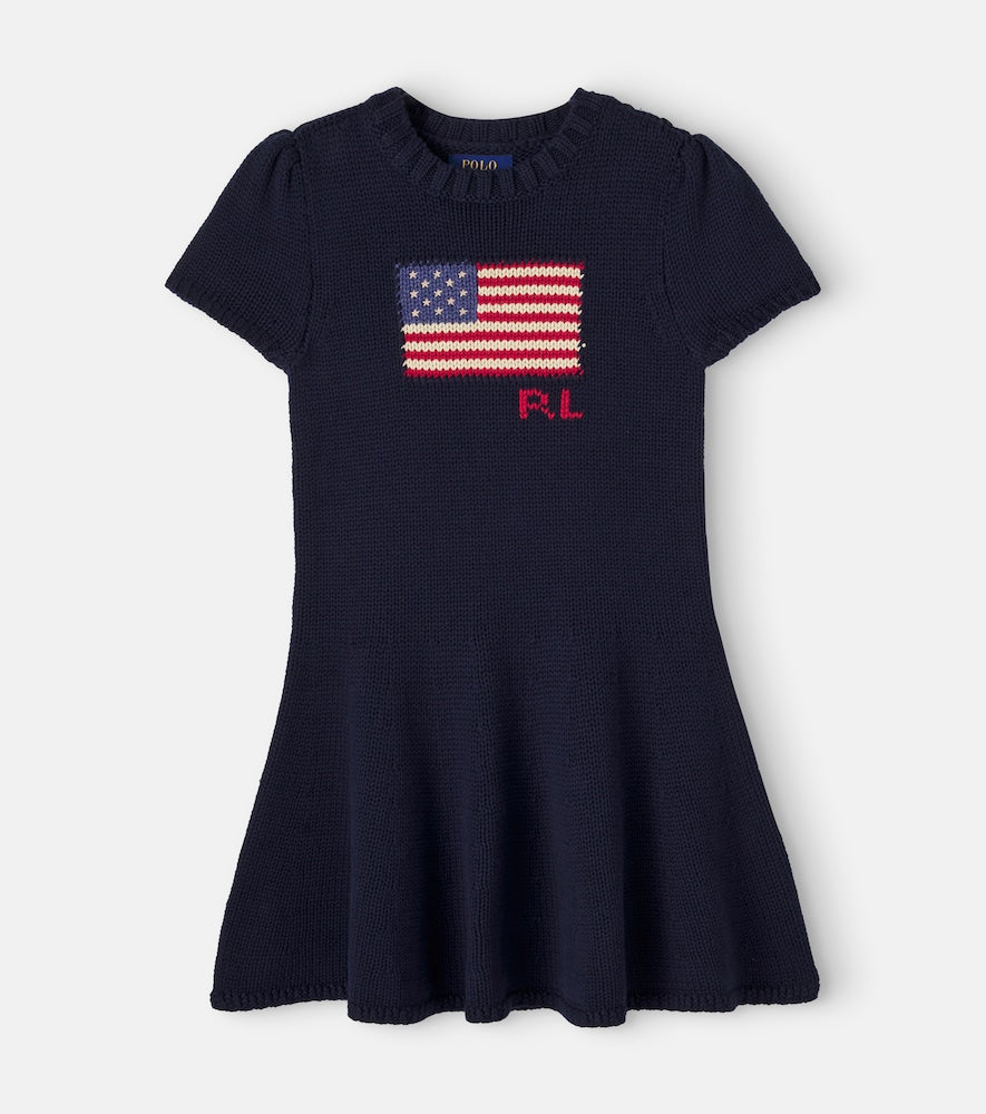Kitted cotton dress