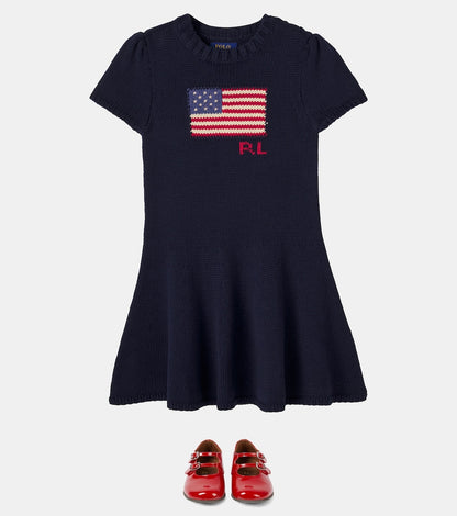 Kitted cotton dress