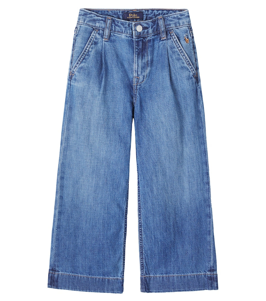 High-rise wide-leg jeans