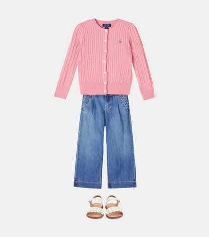 High-rise wide-leg jeans