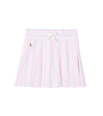 Striped cotton skirt