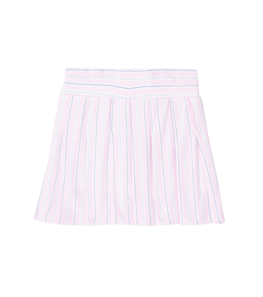 Striped cotton skirt