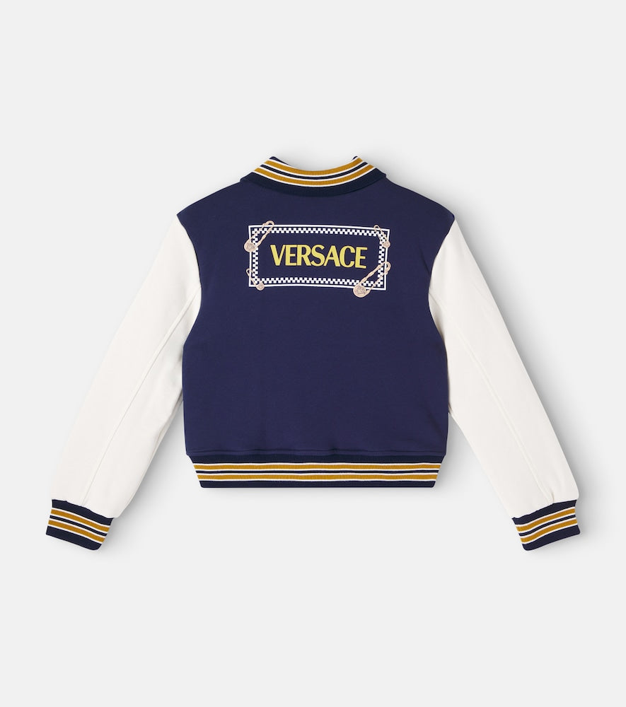 Safety Pin cotton varsity jacket