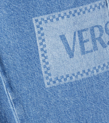 Logo straight jeans