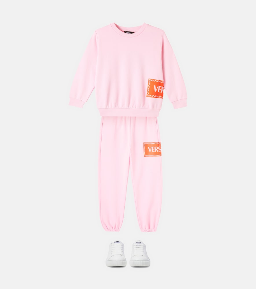Logo cotton jersey sweatpants