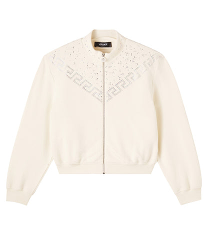 La Greca cotton fleece sweatshirt