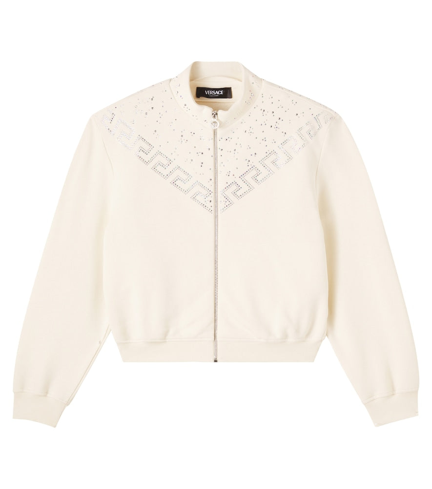 La Greca cotton fleece sweatshirt