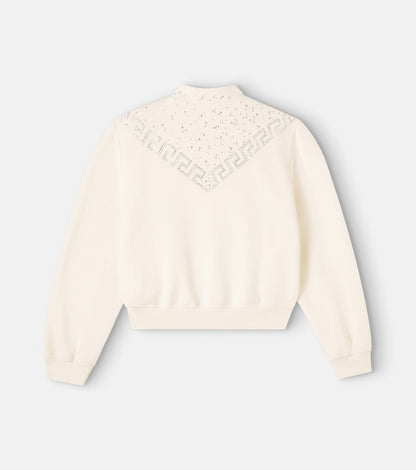 La Greca cotton fleece sweatshirt