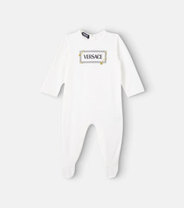 Baby logo cotton-blend jersey onesie