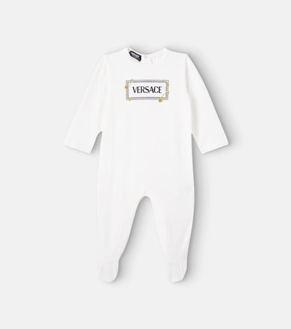 Baby logo cotton-blend jersey onesie