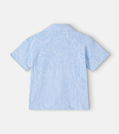 Cotton-blend terry shirt
