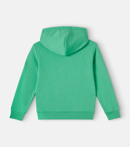 Logo cotton-blend jersey hoodie