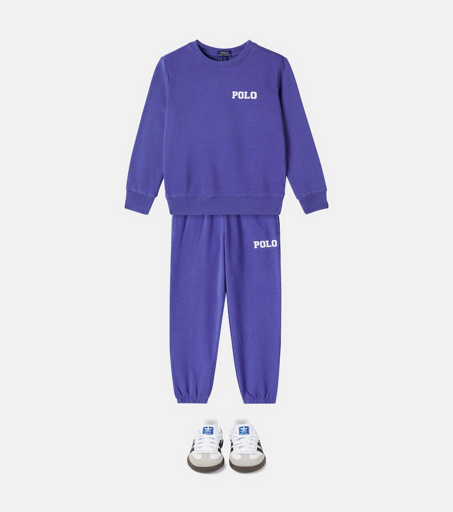 Logo cotton-blend sweatpants