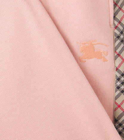 Embroidered cotton fleece sweatpants
