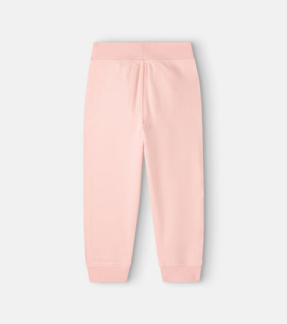 Embroidered cotton fleece sweatpants