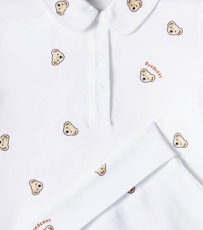 Baby logo bodysuit and leggings set