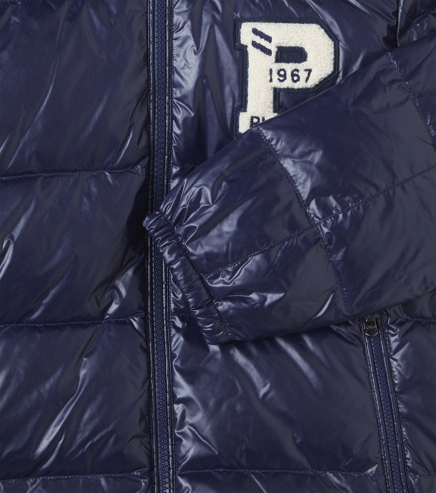 Quilted down jacket
