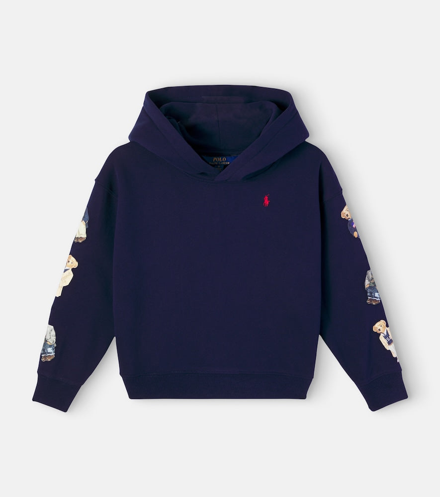 Polo Bear cotton-blend fleece hoodie