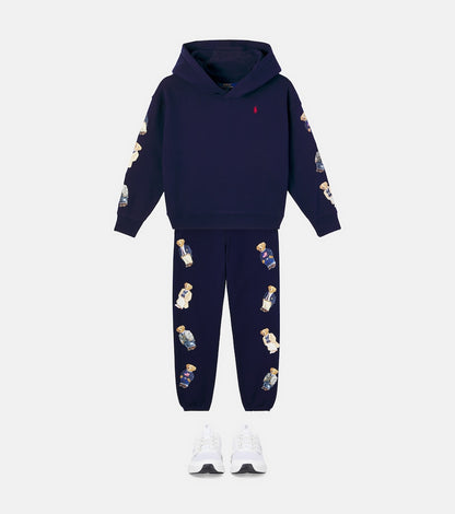 Polo Bear cotton-blend fleece hoodie
