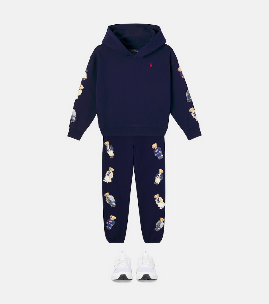 Polo Bear cotton-blend fleece hoodie