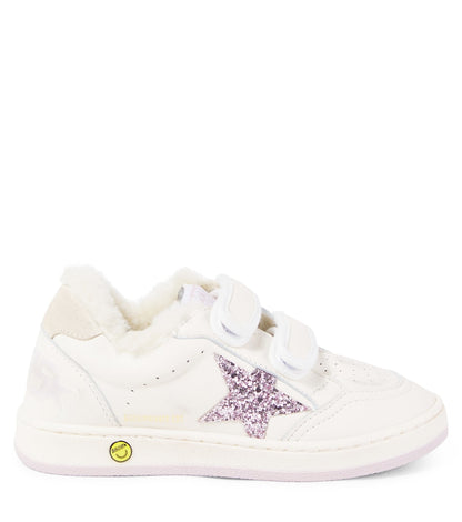 Ball Star glitter leather sneakers