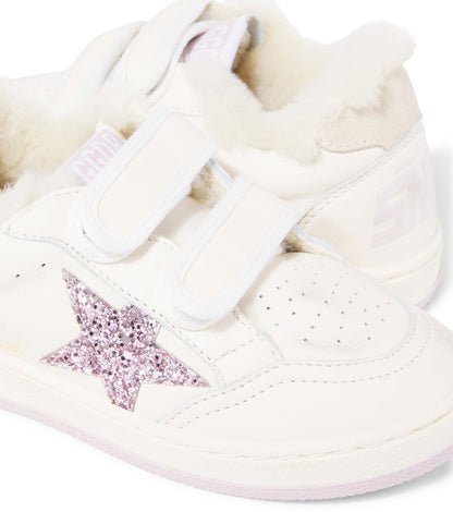 Ball Star glitter leather sneakers
