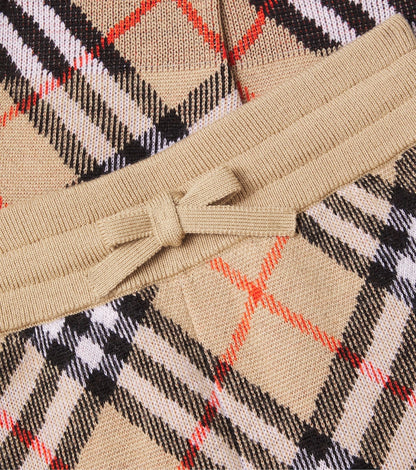 Burberry Check wool sweatpants