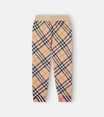 Burberry Check wool sweatpants