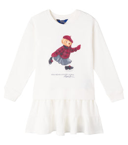 Polo Bear cotton-blend dress