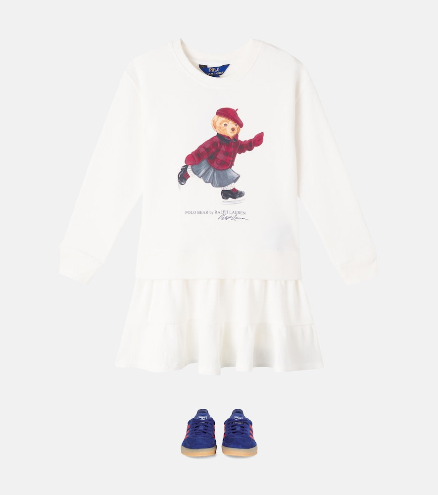 Polo Bear cotton-blend dress