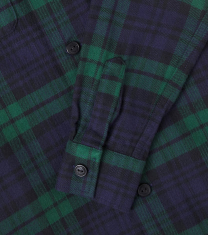 Plaid cotton overshirt