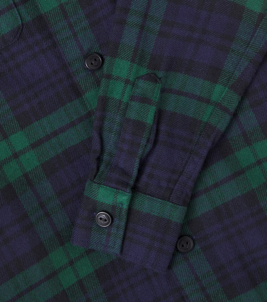 Plaid cotton overshirt
