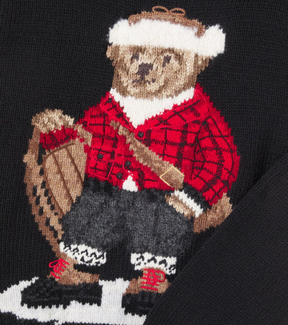 Polo Bear intarsia cotton sweater