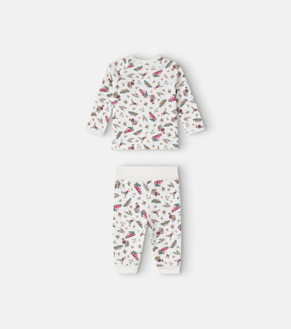 Baby Polo Bear printed cotton gift set