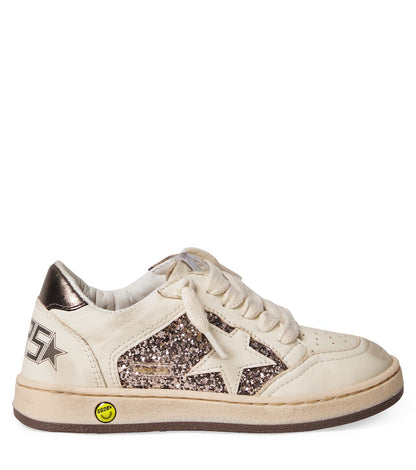 Ball Star glitter leather sneakers