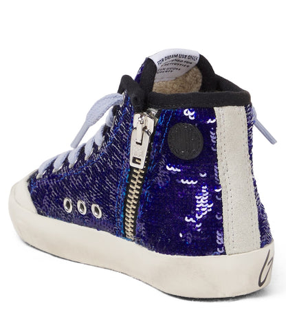 Francy Penstar sequined high-top sneakers