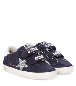 Old School sequined suede sneakers