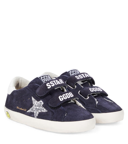 Old School sequined suede sneakers
