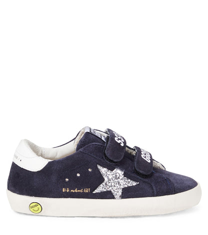 Old School sequined suede sneakers