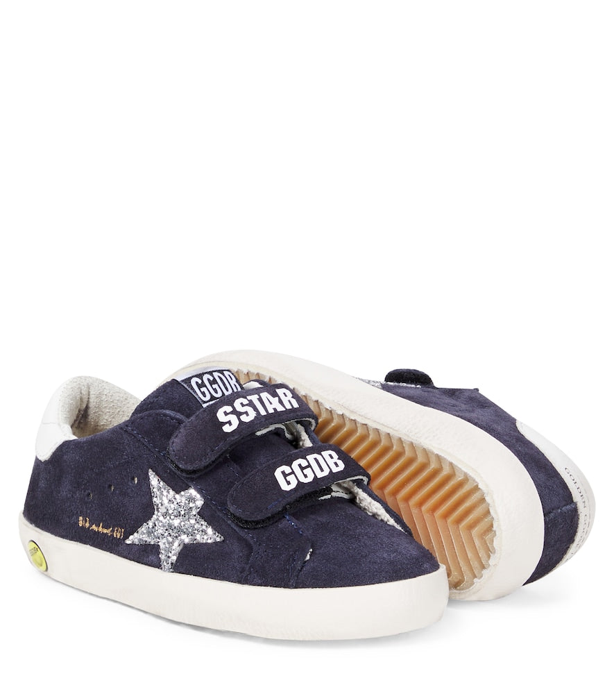 Old School sequined suede sneakers