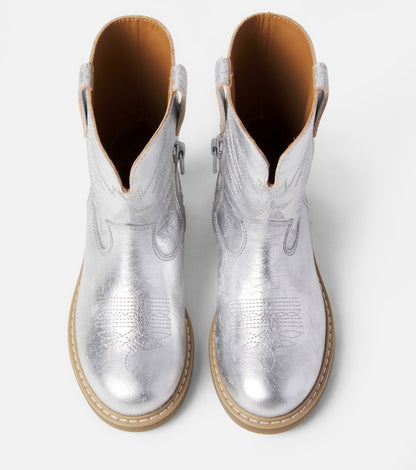 Wish Star Biker metallic leather cowboy boots
