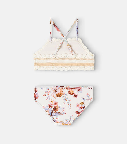 Awaken crochet floral bikini
