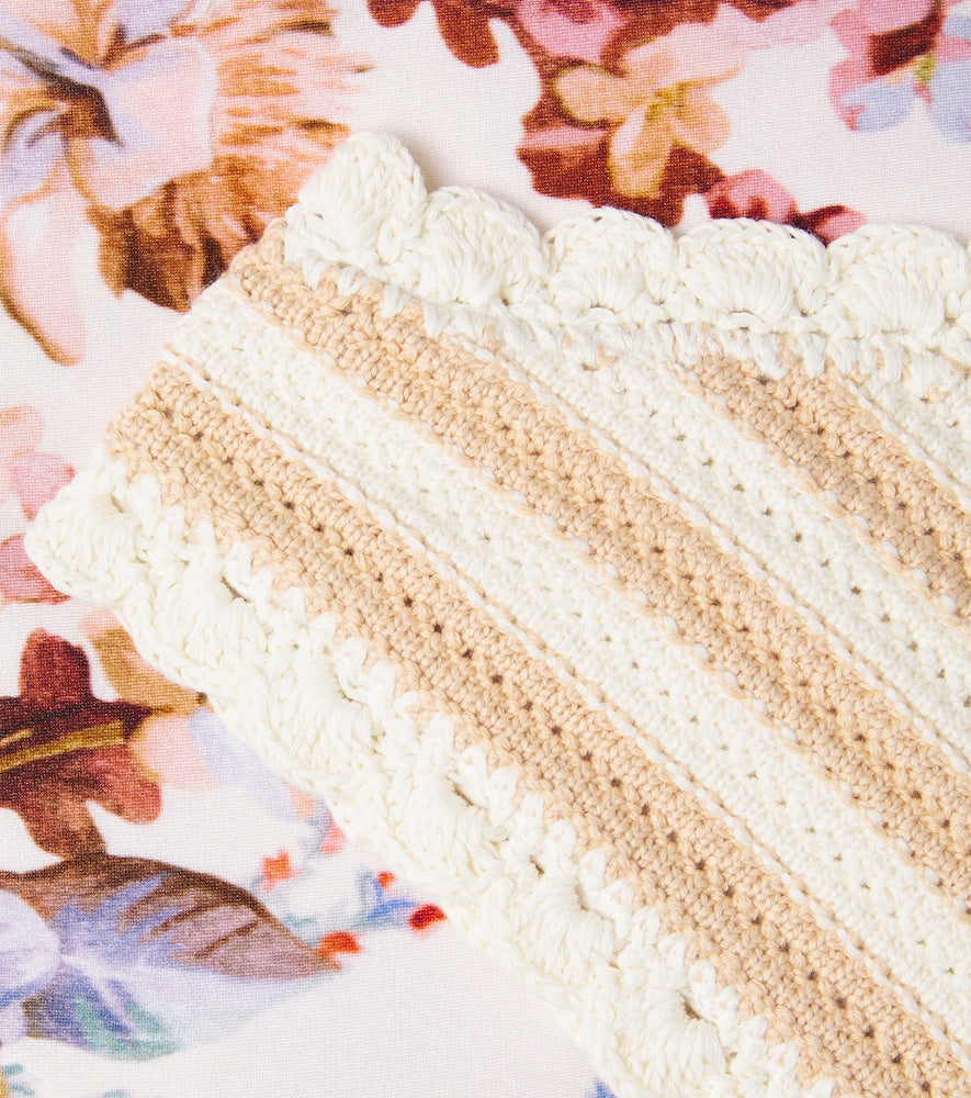 Awaken crochet floral bikini