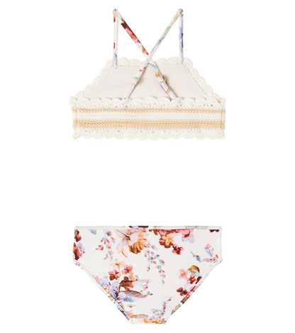Awaken crochet floral bikini