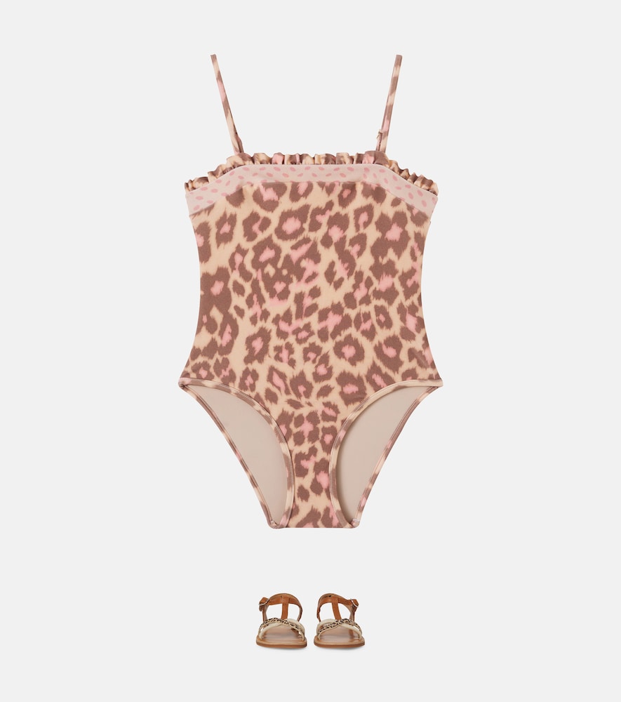 Leopard-print swimsuit