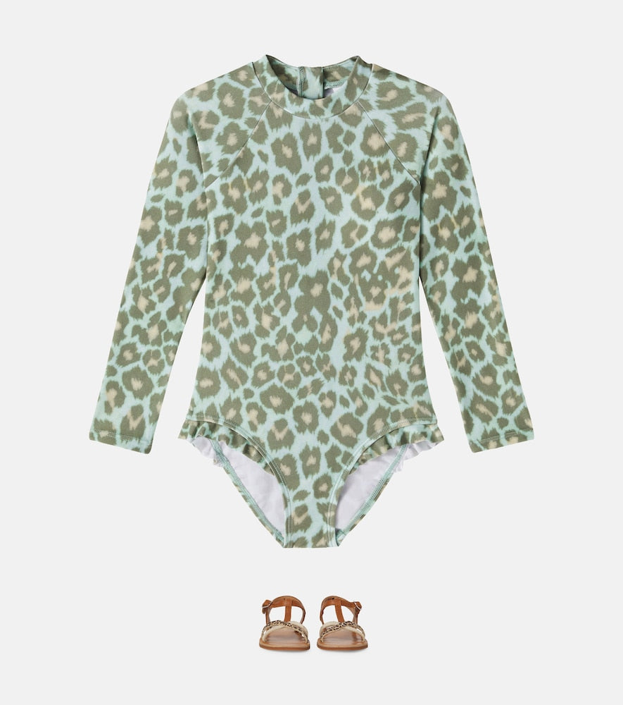 Leopard-print swimsuit