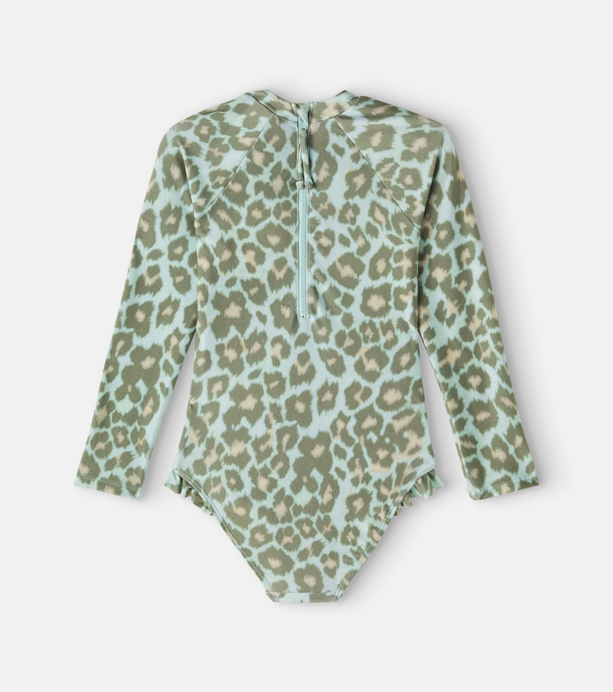 Leopard-print swimsuit